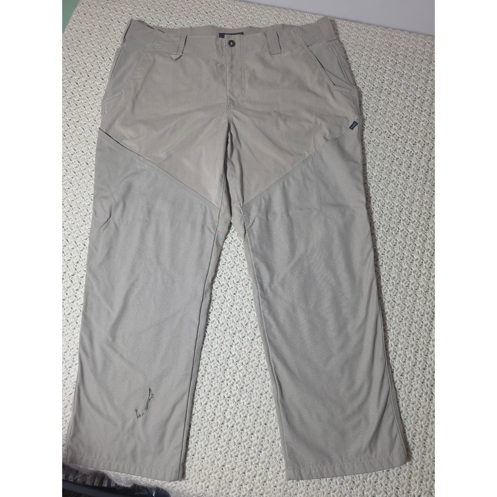 5.11 Tactical Pants Mens 42x30 Khaki Fair Condition Multi-Pocket Utility Rugged